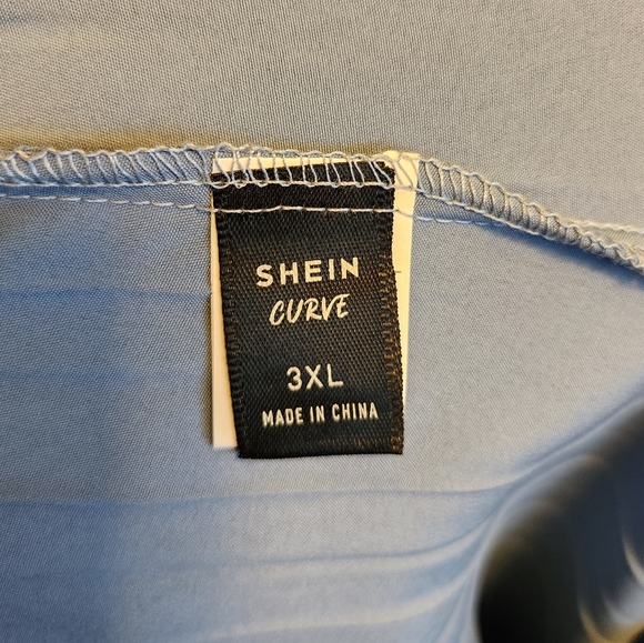 Shein Two-Tone Pleated Midi Skirt - Picture 2 of 2